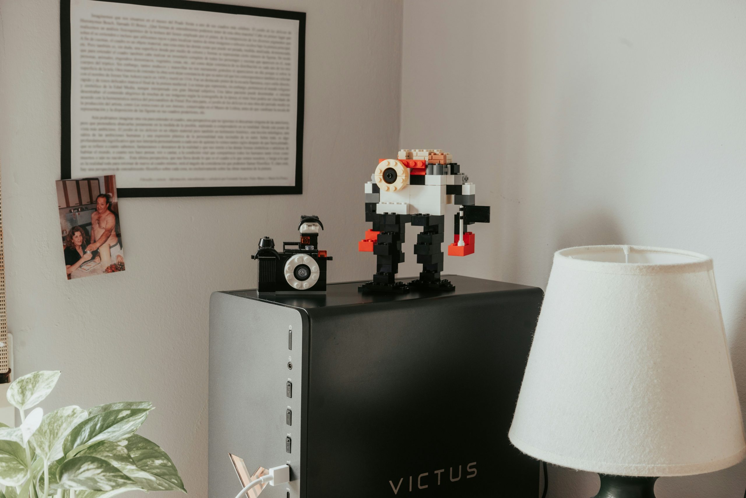 streaming setup with computer