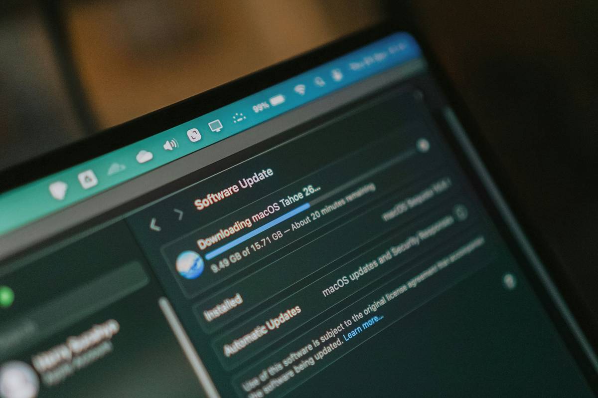 Screenshot of updating streaming app software for optimal performance