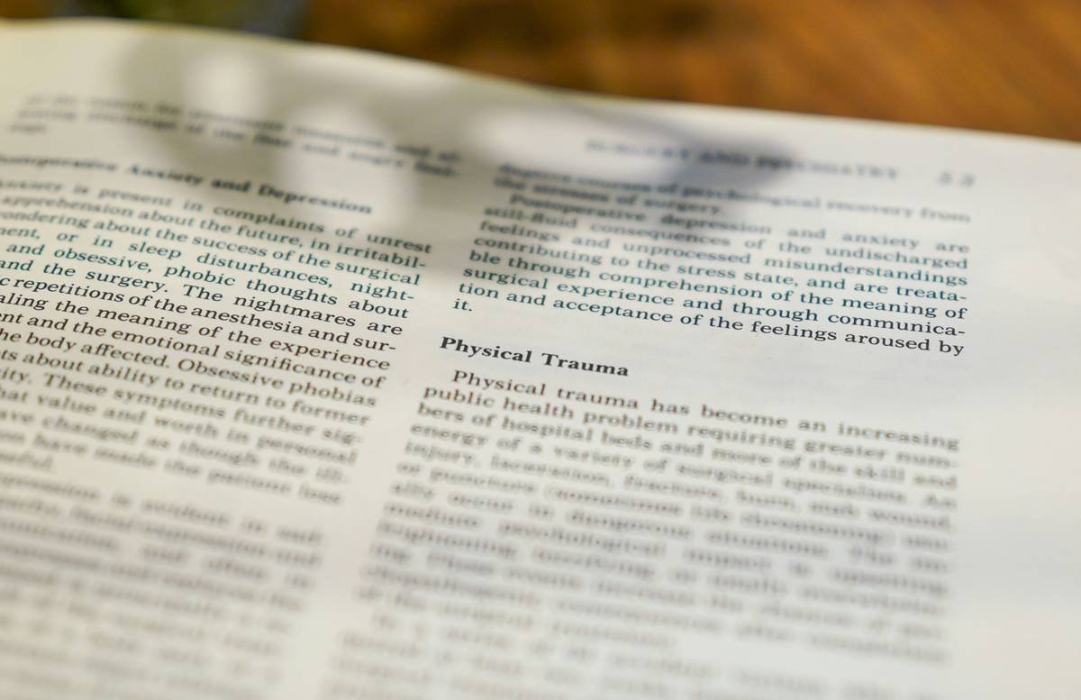 Textbook Page Discussing Physical Trauma